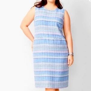 Talbots Sleeveless Tweed Shift Dress Plus Size 14W